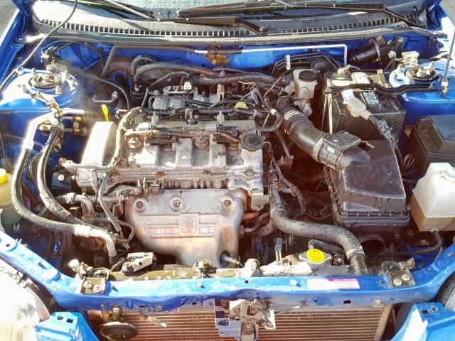 JM1BJ227610439801 - 2001 MAZDA PROTEGE MP BLUE photo 7