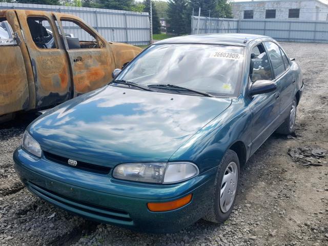 1Y1SK5265TZ049255 - 1996 GEO PRIZM GREEN photo 2