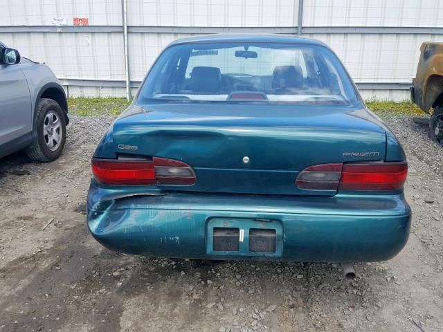 1Y1SK5265TZ049255 - 1996 GEO PRIZM GREEN photo 9