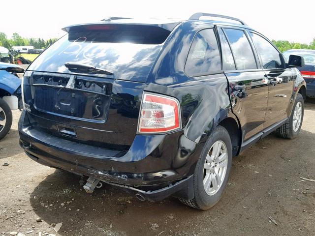 2FMDK38C18BA90244 - 2008 FORD EDGE SEL BLACK photo 4