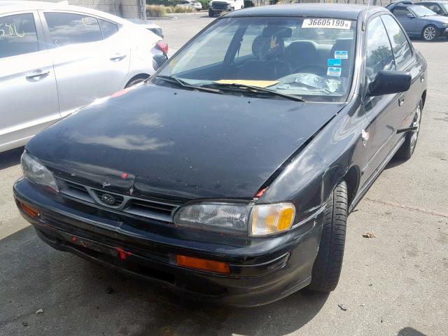 JF1GC6358SH514527 - 1995 SUBARU IMPREZA L BLACK photo 2