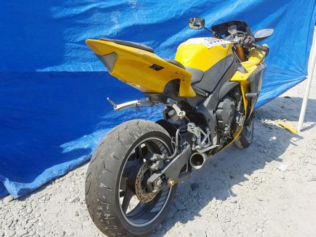 JYARN23E99A006295 - 2009 YAMAHA YZFR1 YELLOW photo 4