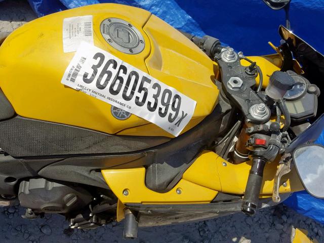 JYARN23E99A006295 - 2009 YAMAHA YZFR1 YELLOW photo 5