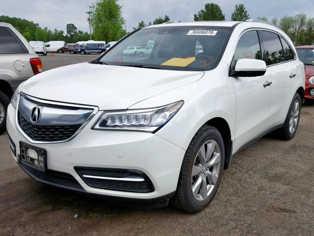 5FRYD4H92GB045419 - 2016 ACURA MDX ADVANC WHITE photo 2