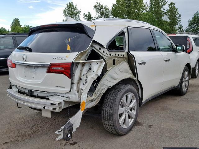 5FRYD4H92GB045419 - 2016 ACURA MDX ADVANC WHITE photo 4