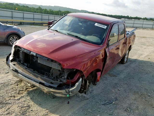 1C6RD7LT4CS208909 - 2012 DODGE RAM 1500 S RED photo 2