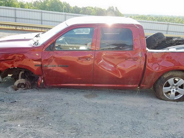 1C6RD7LT4CS208909 - 2012 DODGE RAM 1500 S RED photo 9