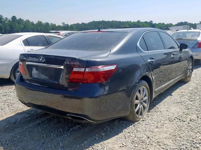 JTHGL46F075011777 - 2007 LEXUS LS 460L GRAY photo 4