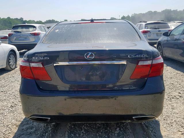 JTHGL46F075011777 - 2007 LEXUS LS 460L GRAY photo 9