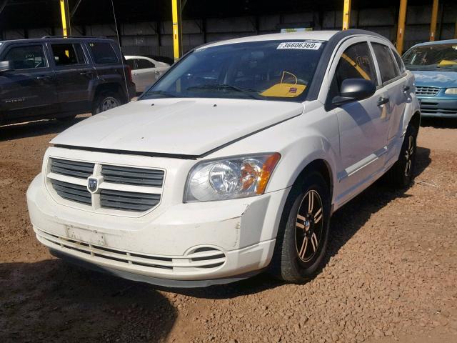 1B3HB28B38D696115 - 2008 DODGE CALIBER WHITE photo 2