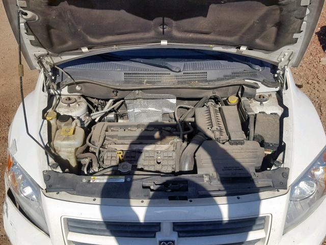 1B3HB28B38D696115 - 2008 DODGE CALIBER WHITE photo 7