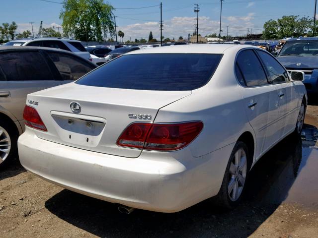 JTHBA30G155104655 - 2005 LEXUS ES 330 WHITE photo 4