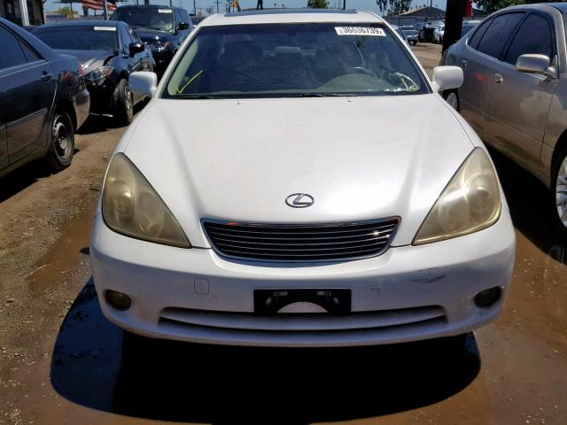 JTHBA30G155104655 - 2005 LEXUS ES 330 WHITE photo 9