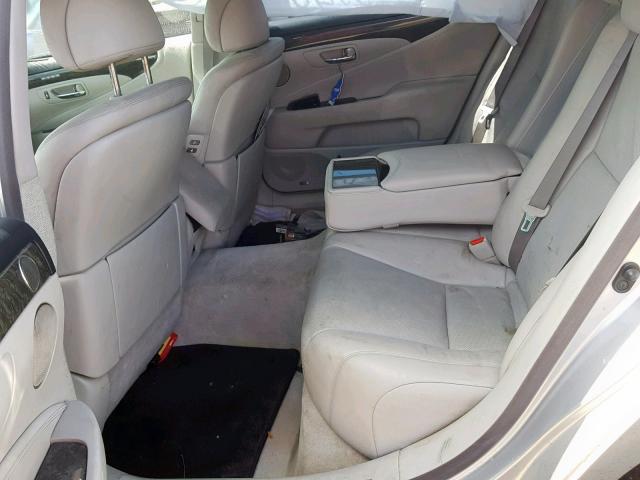 JTHDL46F395000410 - 2009 LEXUS LS 460L SILVER photo 6