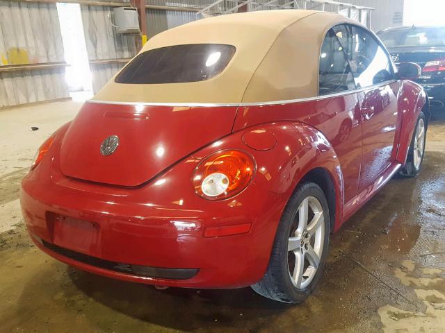 3VWRG31Y39M400988 - 2009 VOLKSWAGEN NEW BEETLE Qırmızı foto 4
