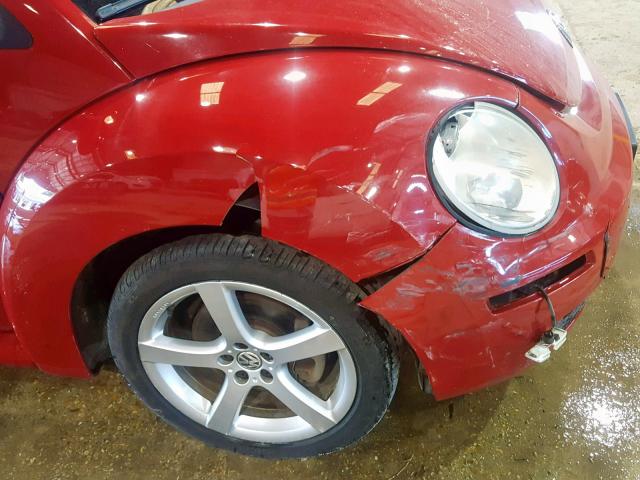 3VWRG31Y39M400988 - 2009 VOLKSWAGEN NEW BEETLE Qırmızı foto 9