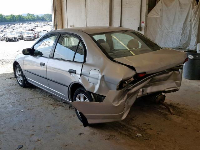 2HGES16324H635778 - 2004 HONDA CIVIC DX V SILVER photo 3