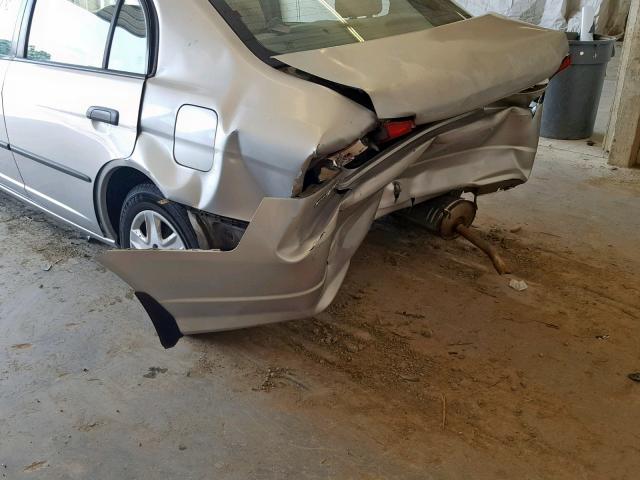 2HGES16324H635778 - 2004 HONDA CIVIC DX V SILVER photo 9