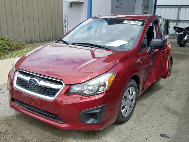 JF1GPAA62D1891532 - 2013 SUBARU IMPREZA RED photo 2