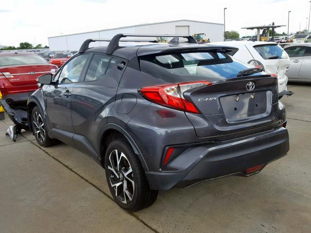 NMTKHMBX7JR047929 - 2018 TOYOTA C-HR XLE GRAY photo 3