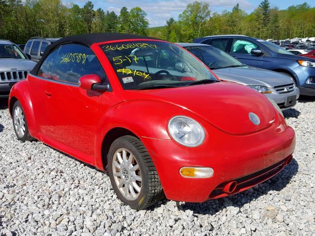 3VWCM21YX4M309816 - 2004 VOLKSWAGEN NEW BEETLE 红色 照片 1