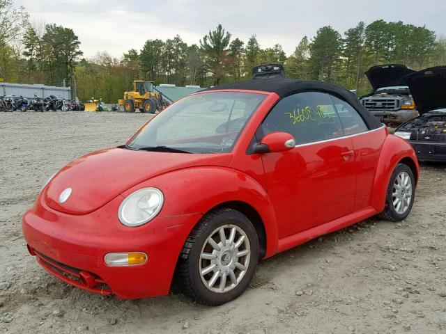 3VWCM21YX4M309816 - 2004 VOLKSWAGEN NEW BEETLE 红色 照片 2