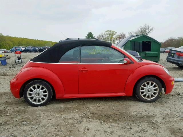 3VWCM21YX4M309816 - 2004 VOLKSWAGEN NEW BEETLE 红色 照片 9