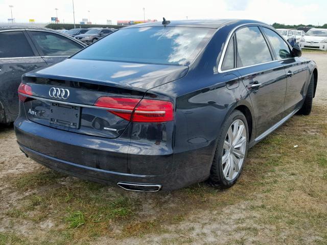 WAU44AFDXHN007930 - 2017 AUDI A8 L QUATT BLACK photo 4