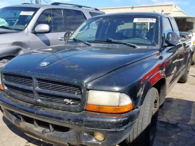 1B7GL32ZX2S651016 - 2002 DODGE DAKOTA SPO BLACK photo 2