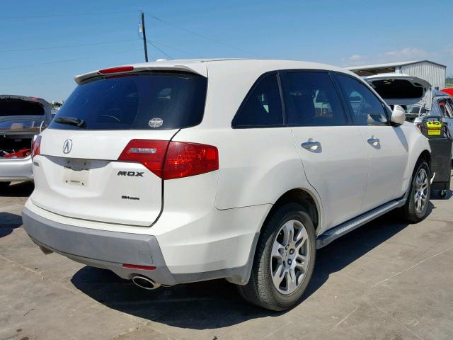 2HNYD28298H531479 - 2008 ACURA MDX WHITE photo 4