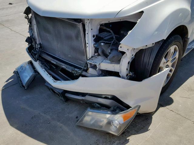 2HNYD28298H531479 - 2008 ACURA MDX WHITE photo 9