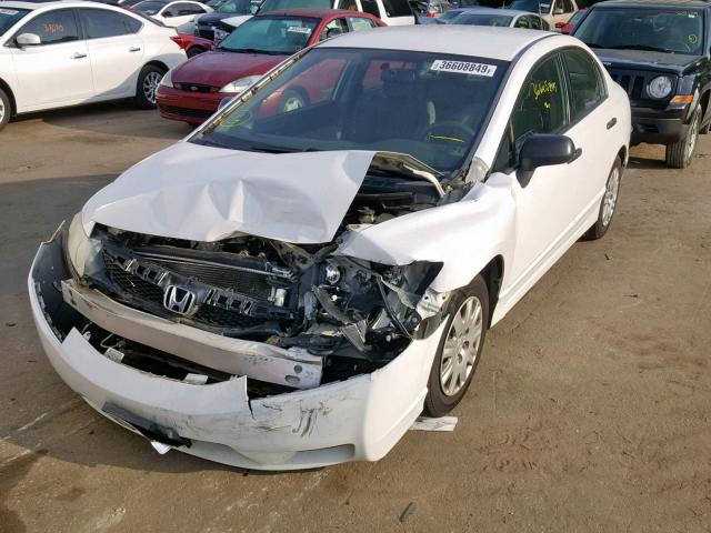 2HGFA1F35AH515542 - 2010 HONDA CIVIC VP WHITE photo 2