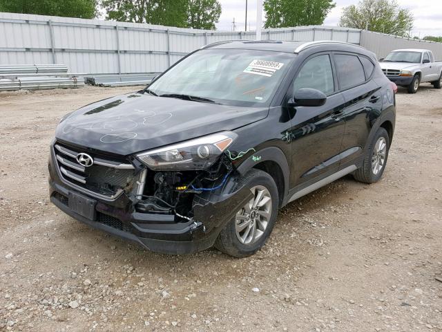 KM8J3CA44JU751137 - 2018 HYUNDAI TUCSON SEL BLACK photo 2