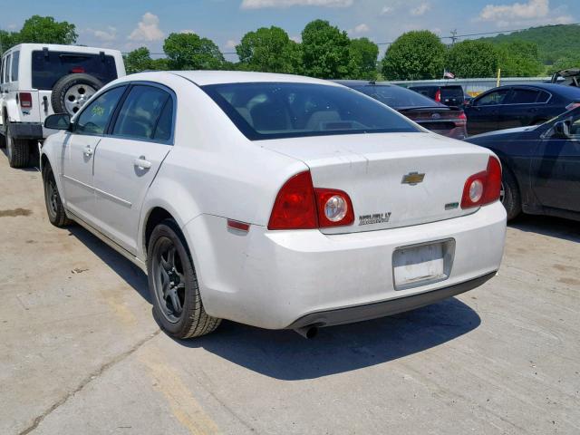 1G1ZC5E01AF167365 - 2010 CHEVROLET MALIBU 1LT WHITE photo 3