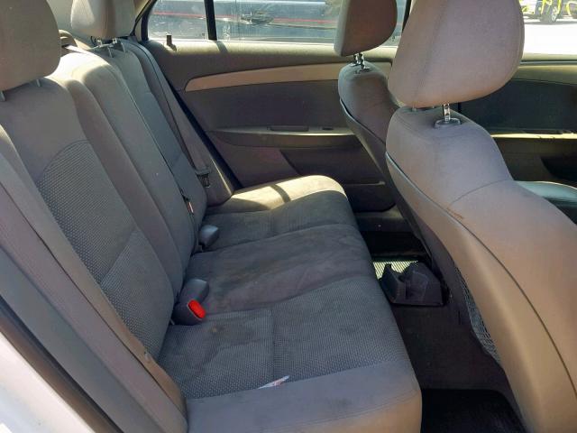 1G1ZC5E01AF167365 - 2010 CHEVROLET MALIBU 1LT WHITE photo 6