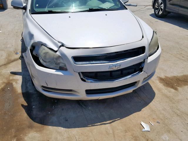 1G1ZC5E01AF167365 - 2010 CHEVROLET MALIBU 1LT WHITE photo 9