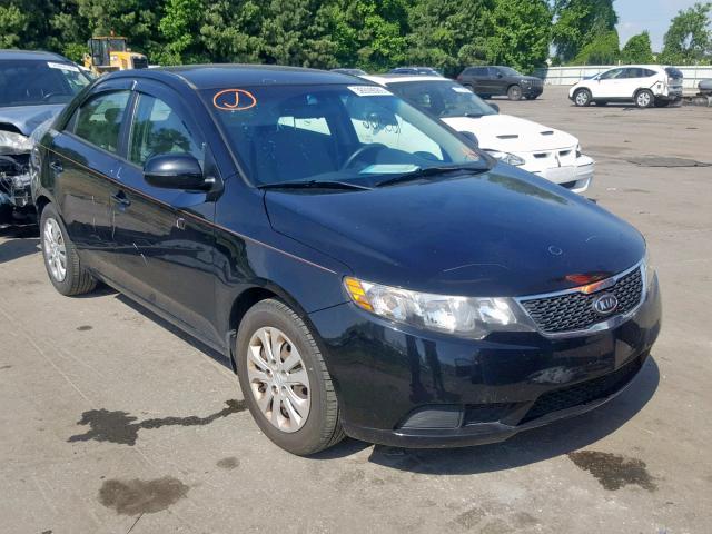 KNAFU4A27C5554551 - 2012 KIA FORTE EX BLACK photo 1