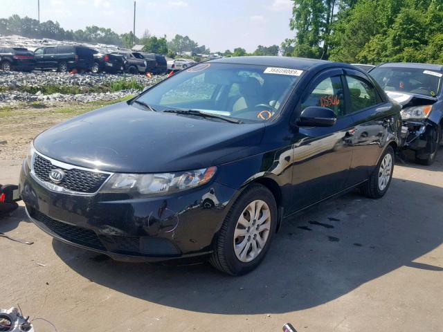 KNAFU4A27C5554551 - 2012 KIA FORTE EX BLACK photo 2