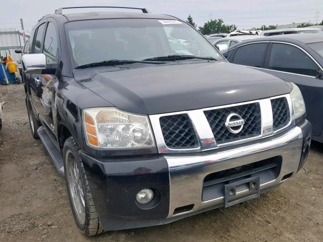 5N1AA08A95N708557 - 2005 NISSAN ARMADA SE BLACK photo 1