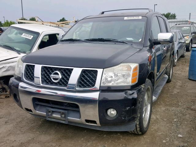 5N1AA08A95N708557 - 2005 NISSAN ARMADA SE BLACK photo 2