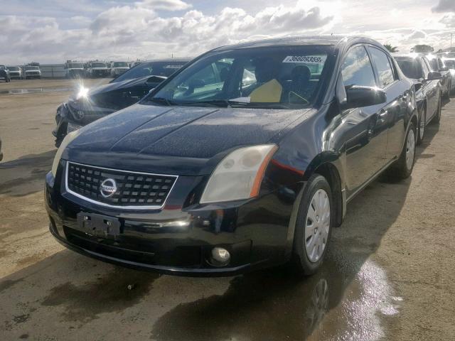 3N1AB61E28L609247 - 2008 NISSAN SENTRA 2.0 BLACK photo 2