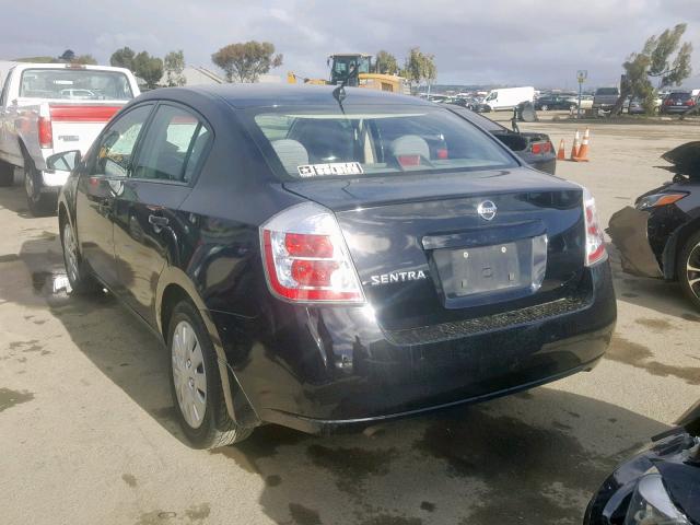 3N1AB61E28L609247 - 2008 NISSAN SENTRA 2.0 BLACK photo 3