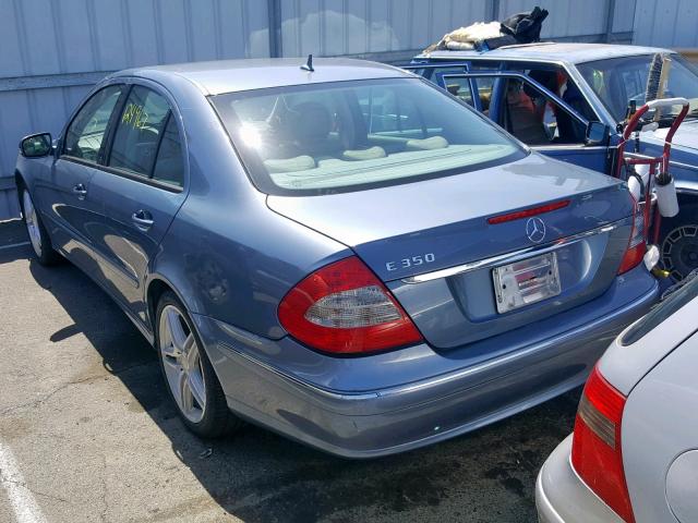 WDBUF56X47B038488 - 2007 MERCEDES-BENZ E 350 BLUE photo 3