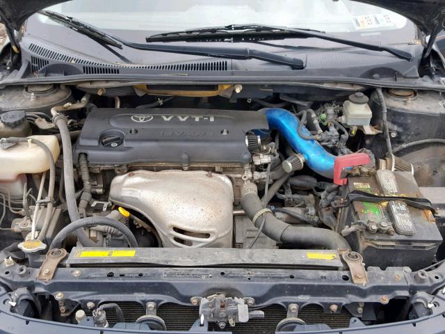 JTKDE177X50029470 - 2005 TOYOTA SCION TC შავი ფოტო 7