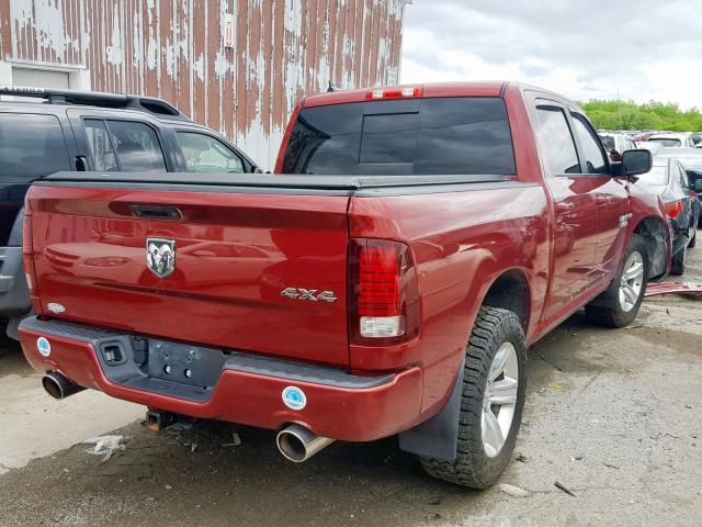 1C6RR7MT5FS699429 - 2015 RAM 1500 SPORT RED photo 4