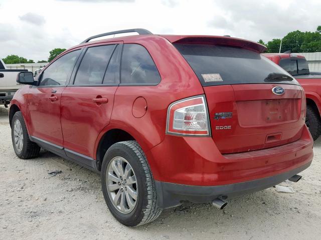 2FMDK3JC0ABB20091 - 2010 FORD EDGE SEL RED photo 3