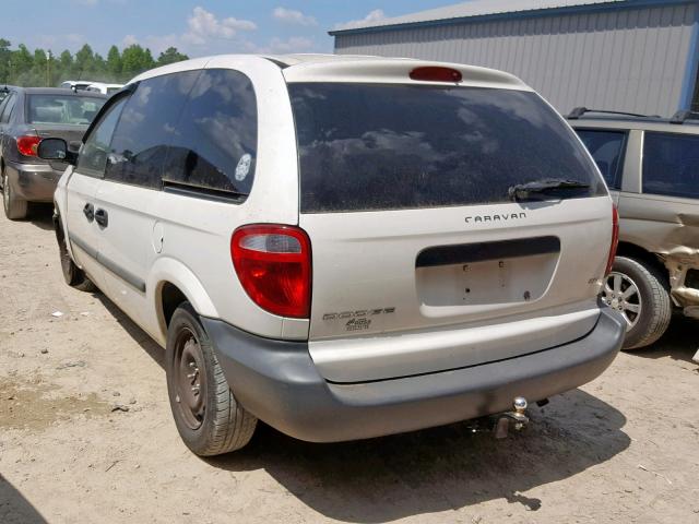 1D4GP21R47B227342 - 2007 DODGE CARAVAN C/ WHITE photo 3