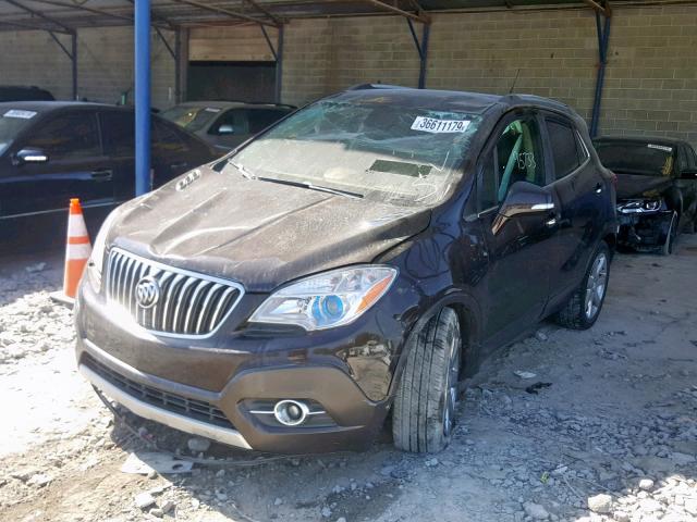 KL4CJCSB6EB582301 - 2014 BUICK ENCORE PURPLE photo 2