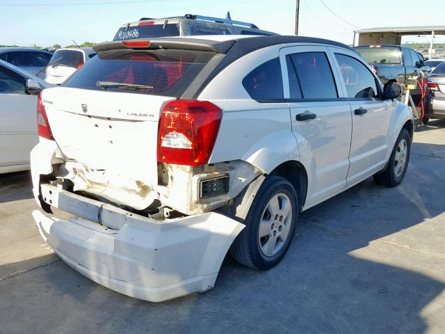 1B3HB28A19D233981 - 2009 DODGE CALIBER SE WHITE photo 4