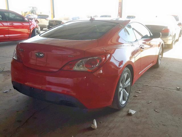 KMHHT6KD7BU063505 - 2011 HYUNDAI GENESIS CO RED photo 4